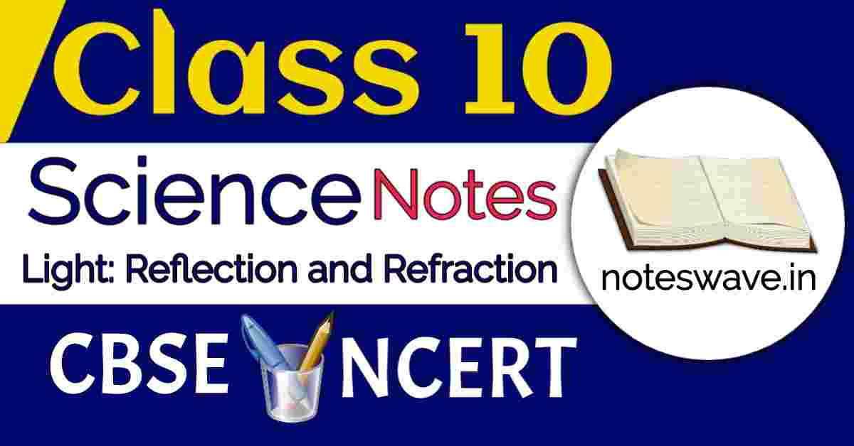 CBSE Class 10 Science Notes Light: Reflection and Refraction