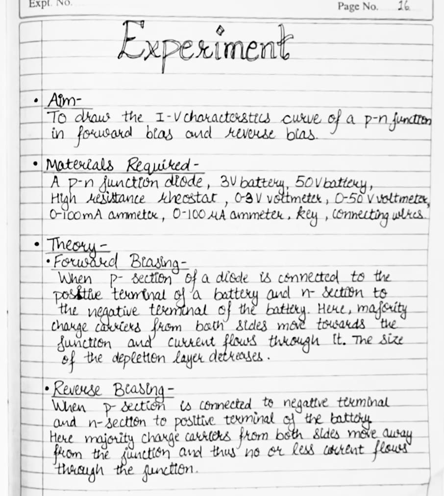 CBSE Class 12 Physics Practical File 2024-25 | Section B Experiment 9