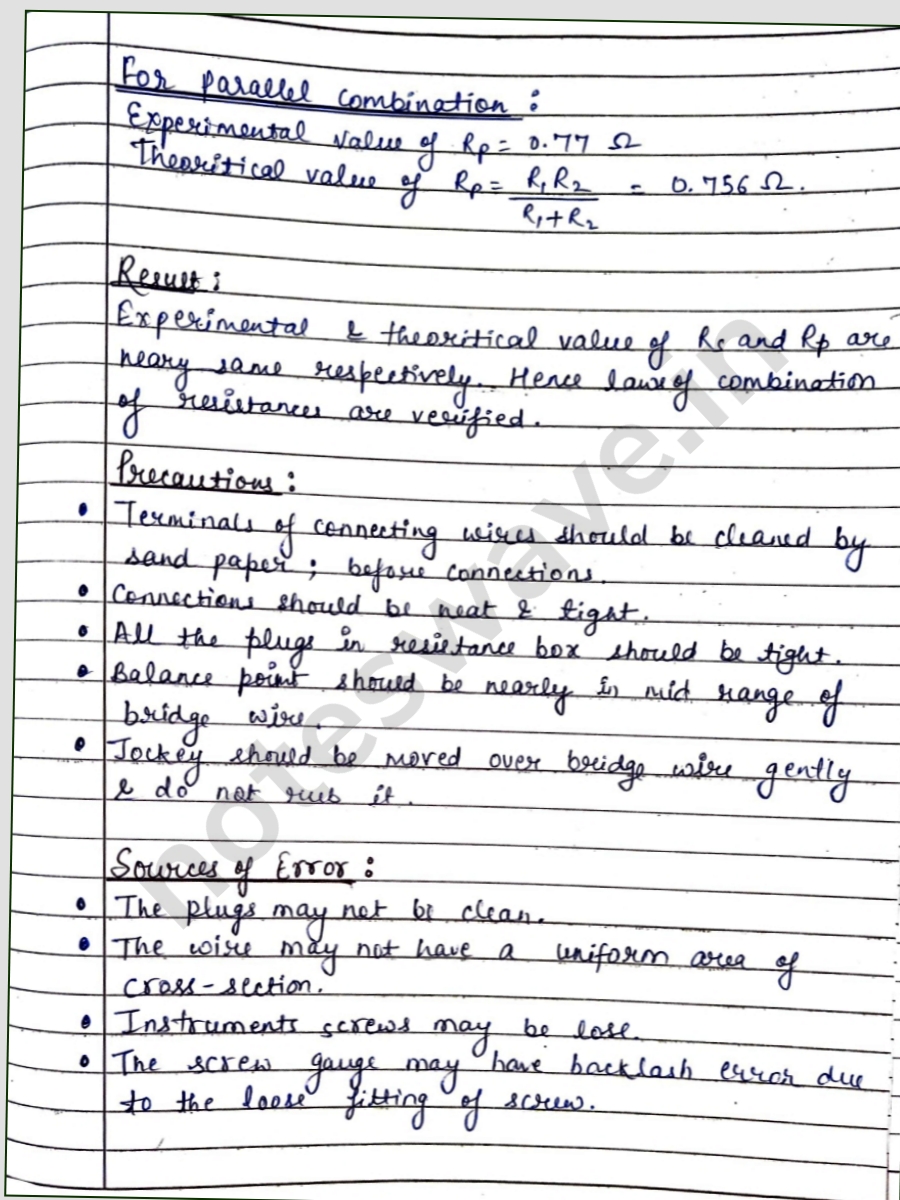 Cbse Class Physics Practical File Pdf Section A Experiment